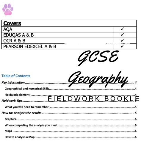 Gcse Geography Fieldwork Guide Primrose Kitten