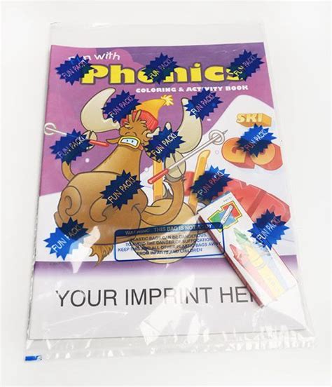 Fun With Phonics Coloring Book Fun Pack With Your Logo
