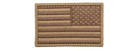 Embroidered Reverse Us Flag Patch Color Coyote Tan Patch E Gq2119