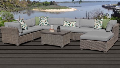 monterey  piece outdoor wicker patio furniture set