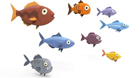 Fish Sea Collection 1 By Storemini3d 3docean