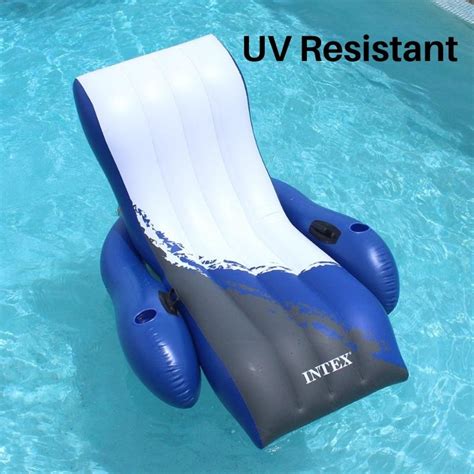 Intex Pool Lounge Inflatable Floating Recliner Swimming Chair Water