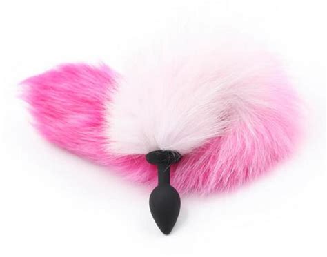 Soft Silicone Fox Tail Anal Butt Plug Anal Sex Toys For Adults Women