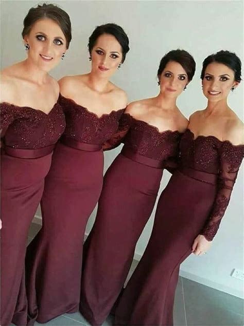 Pin By Martha Becerril On Damas Bridesmaid Dresses With Sleeves