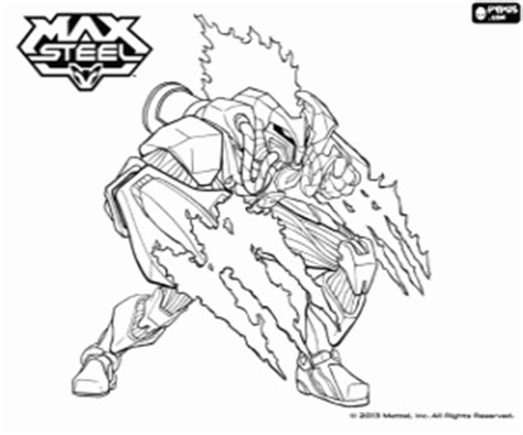 Páginas para colorear de max steel. Juegos de Max Steel para colorear, imprimir y pintar