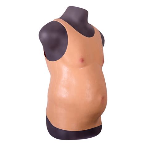 knowu men s silicone realistic fake belly filler silicone hunk belly