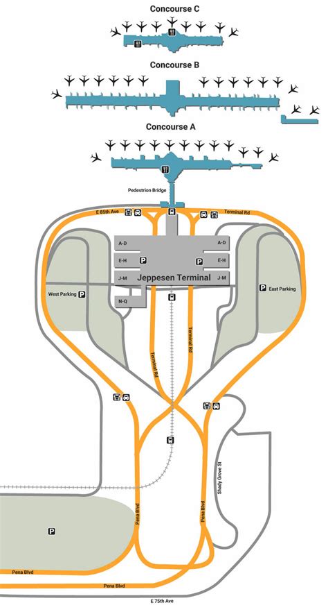 Denver Airport Terminal B Map