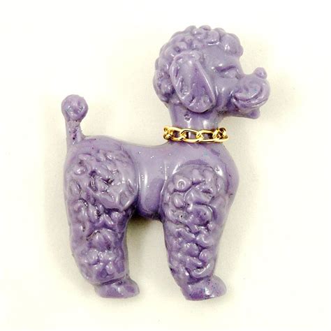 Purple Poodle Brooch Poodle Jewelry Poodle Pin Poodle