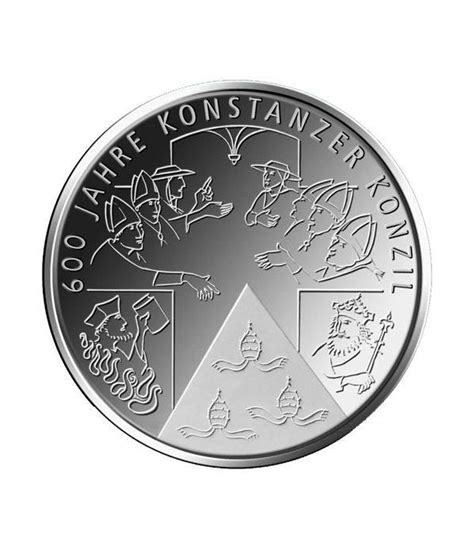 Moneda Alemania 10 Euros 2014 F Concilio Constanza