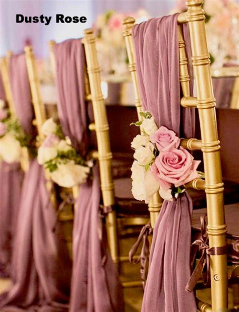 50 Count Dusty Rose Pink Mauve Satin Chair Sashes Wedding Party