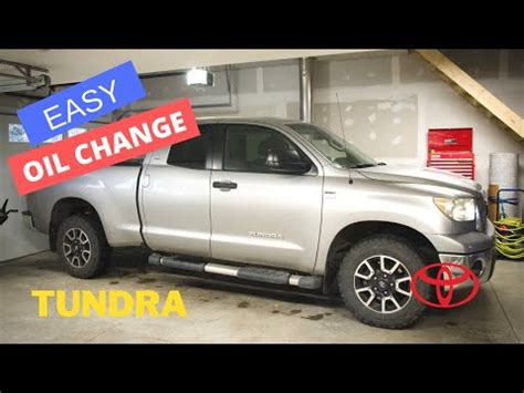 Oil & Filter Change Toyota Tundra (2007-2013) 4.7 tundra - YouTube