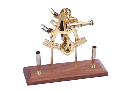 brass sextant pen holder gonautical nautical decor nautical home decorating nautical accents