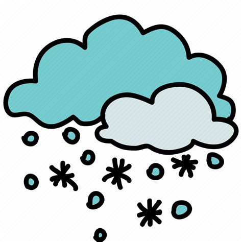 Cloud Forecast Snow Snowflake Weather Icon Download On Iconfinder
