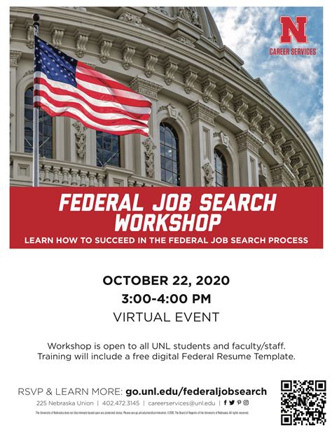 Oct 22 Federal Government Job Search Workshop Open To All Announce