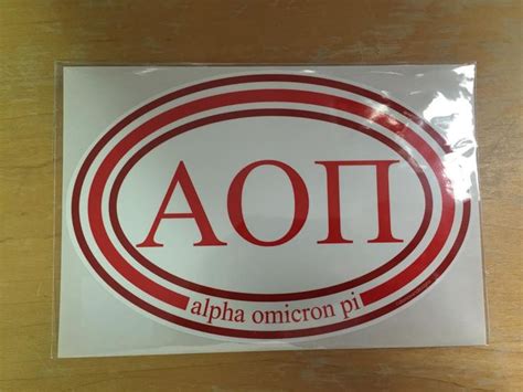 Alpha Omicron Pi Ts Window Decals Car Decals Bumper Stickers