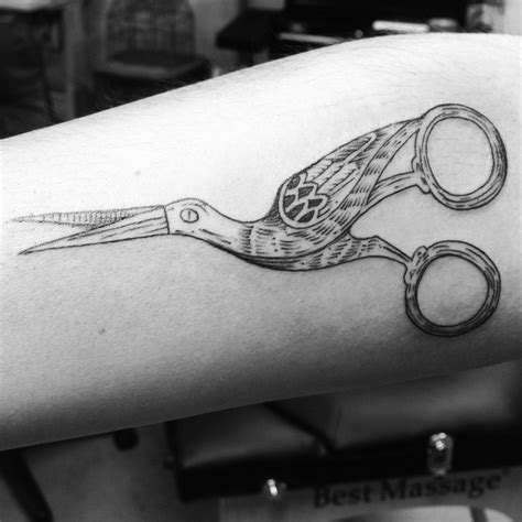 Scissors Wall Tattoo Forearm Tattoo Piercing Tattoo Piercings