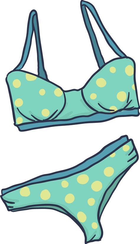 Swimsuit Bikini Clip Art Bikini Cartoon Png Transparent Png Full