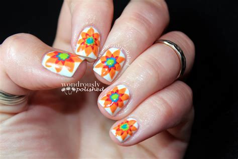 Many girls who have short nails, think that it is difficult to have find flower nail art from a vast selection of nail care, manicure & pedicure. Spanish Majolica Inspired Flower Nail Art · How To Paint Patterned Nail Art · Nail Painting and ...