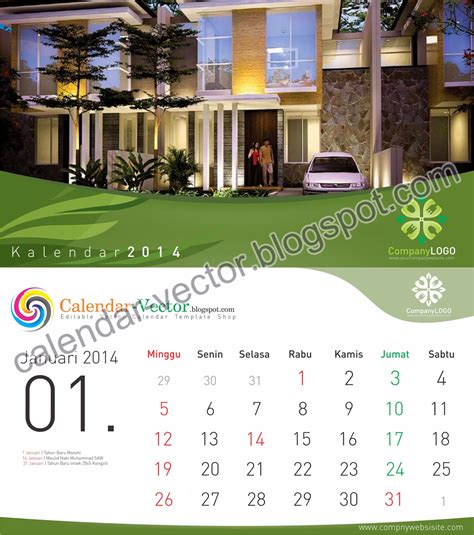 Kalender meja atau kalender duduk sudah menjadi trend beberapa tahun belakangan ini. Template Desain Kalender Meja Vector Siap Pakai - ME-2014 ...