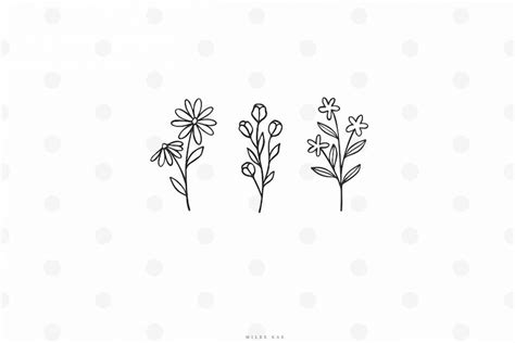 Free 199 Simple Wildflower Svg Free SVG PNG EPS DXF File