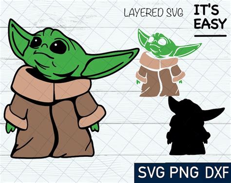 Baby Yoda SVG For Cricut