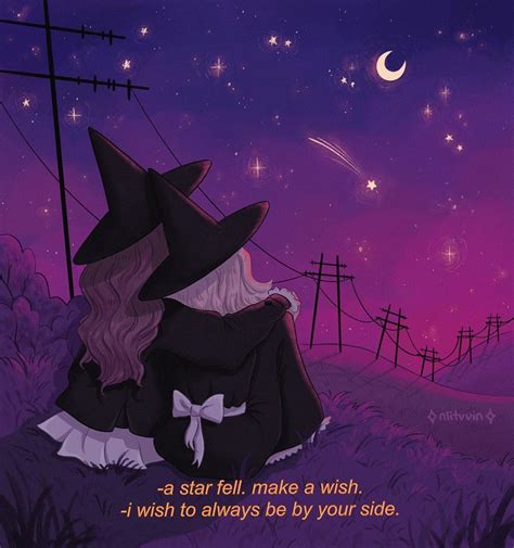 Nat💫 On Instagram “[stargazing] A Cute Lesbian Witch Couple Stargazing Together