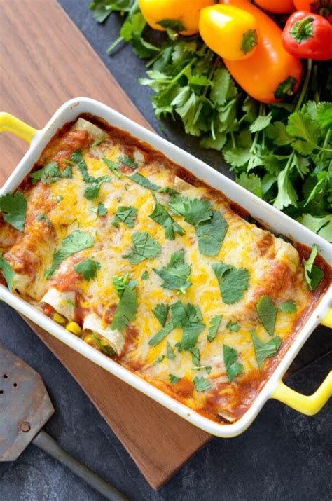 Vegetable Enchiladas Recipe The Novice Chef
