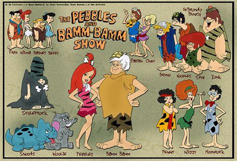 pebbles and bam bam bamm bamm flintstones classic cartoon characters