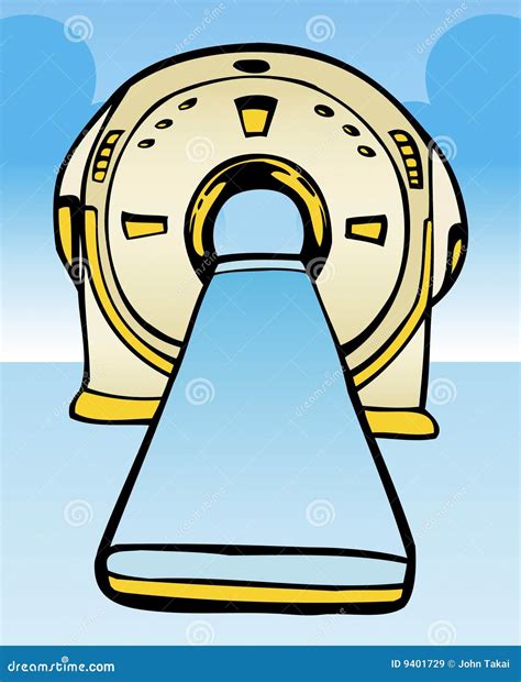 MRI / CT Machine stock vector. Illustration of care, graphic - 9401729