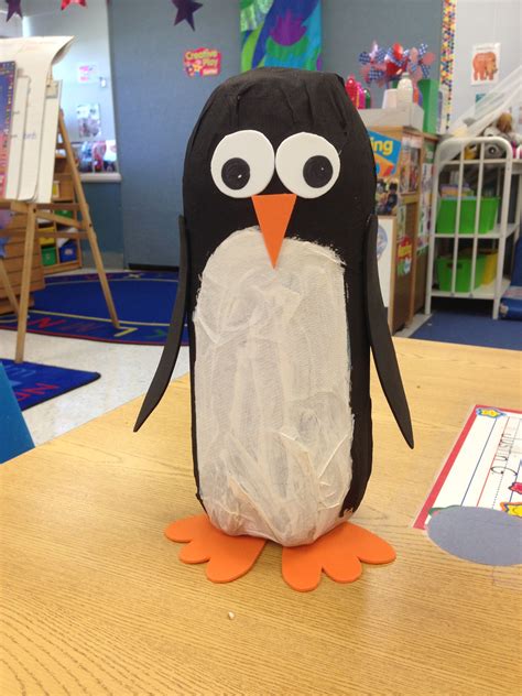 Soda Bottle Penguin Had The Kids Paper Mâché First So That The