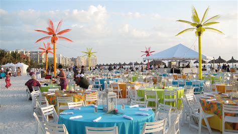 Outdoor Caribbean Beach Themed Event By Wizard Connection Tropical