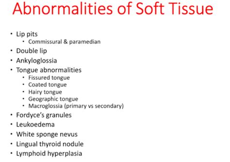 Abnormalities Of Soft Tissue Flashcards Quizlet