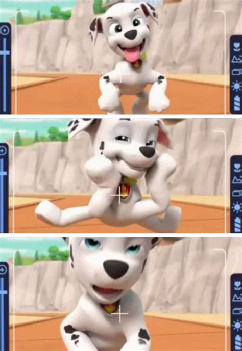 Paw Patrol Scenes 7 Marshall Posing For Photos By L21fanarts On