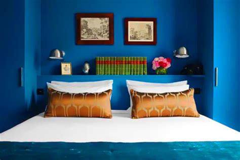 Rich Blue And Pink Interior Decorating Paint Colors And Modern Color