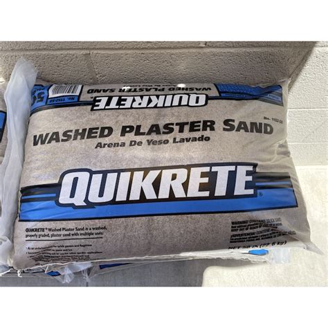Quikrete 05 Cu Ft 50 Lb Washed Plaster Sand In The Concrete Aggregates