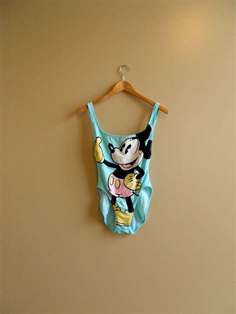 1980s 1990s Mickey Mouse Swimsuit I Totally Had This Swimsuit
