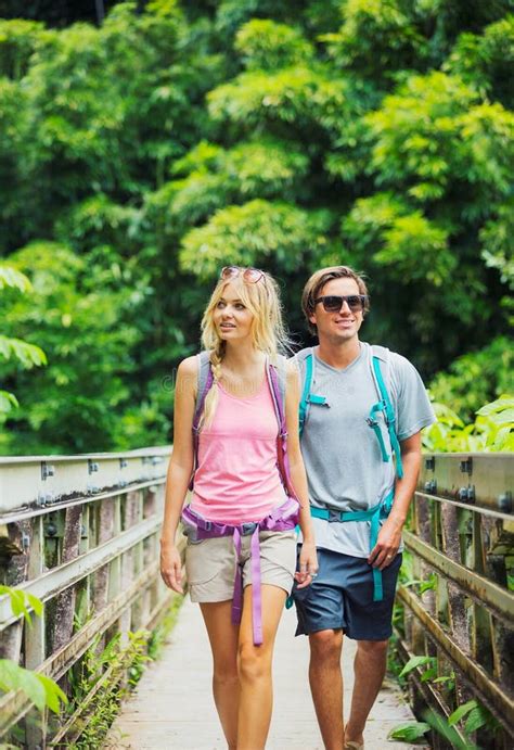 Couple Hiking Stock Image Image Of Attractive Hiking 43062251