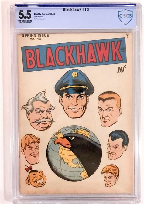 Blackhawk 10 Quality 1946 Cbcs 55 Comic Books Golden Age Dc
