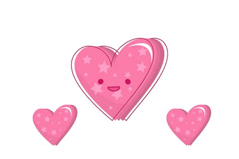 Kawaii Heart Sweet Valentine Graphic Graphic By Fadhiesstudio
