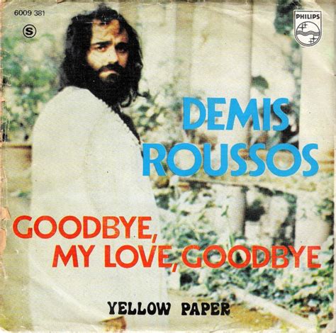 demis roussos goodbye my love goodbye 1973 vinyl discogs