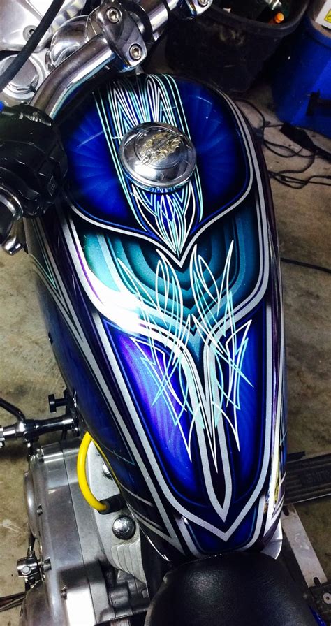 Custom Paint Pinstriping Metal Flake Custom Paint Motorcycle