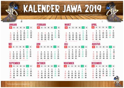 Kalender 2019 Jawa Financial Report