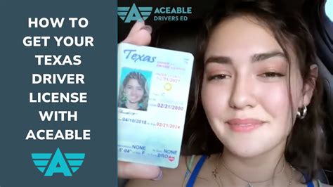 How To Get Your Texas Driver License Aceable Youtube