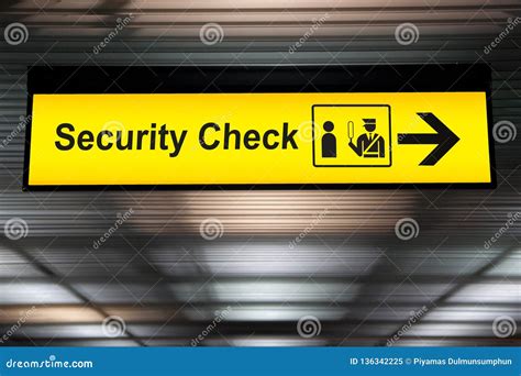 Airport Security Signs