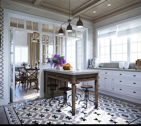 2021 kitchen tile design trends often what's trending in design is trending in tile, too. 2 Provence Style Apartment Designs With Floor Plans