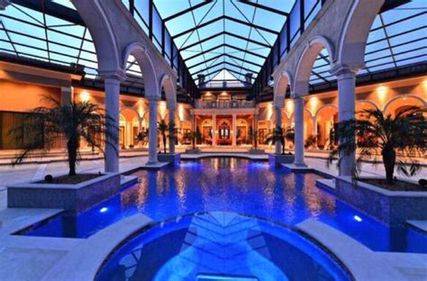 Indoor Pool Mansions Luxury Homes Dream Houses Mega Mansions