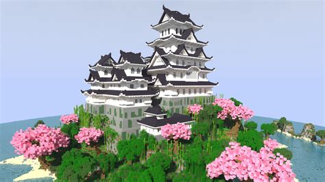 Japanese Castle Himeji With Download 116 Update Minecraft Map