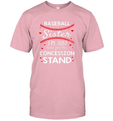 Baseball Sister Shirt Im Just Here For The Concession Stand Unisex Jersey Tee Teetine Store