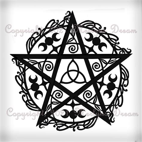 pagan svg png pentagram wiccan wicca pentacle file download etsy