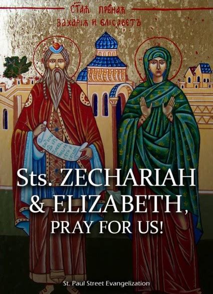 Today Christians Celebrate The Feast Of Saint Zechariah And Saint
